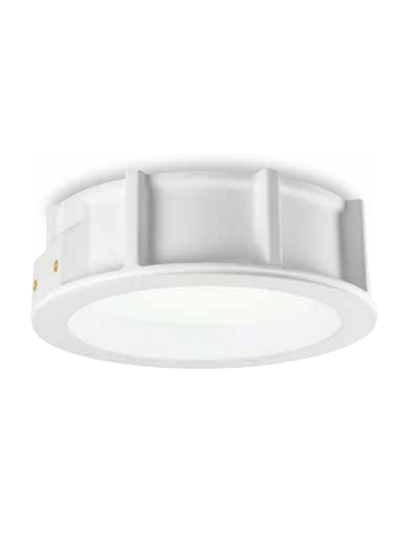 Gea luce gfa620 faretto in gesso diam.26cm sp 8,5cm 2xe27 max 25w vetro satinato