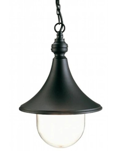 "Lampada Nobile 2033/01/NE Plafone - Design con Catena Lampara Nera"