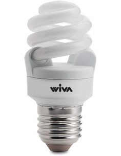 Lampe à économie d'énergie Wiva : 4000K, 9W E27 illumine avec style