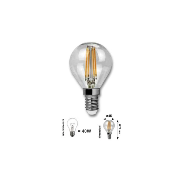 Lampo flsfe14bc fil sf LED-Lampe 4 W 230 V E14 3000 K