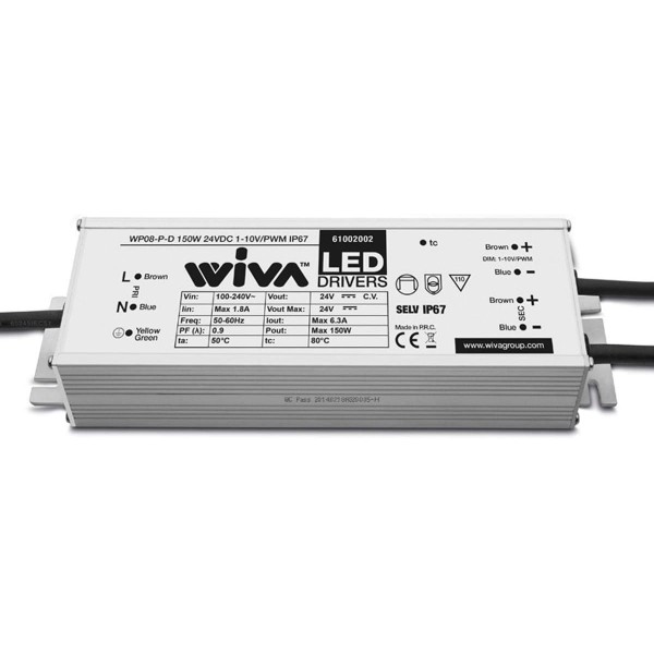 Wiva driver 61002002 WP08-P-D 150W éclairage résistant et parfait