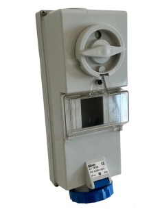 Interlocked socket DIN 16a 2p+t 220