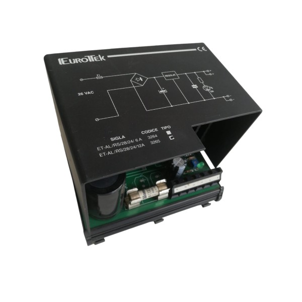 Eurotek et-al/rs/28/24 12a alimentatore stabilizzato 24-28v