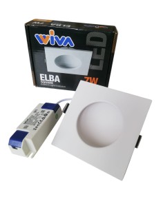 WL ELBA-SQ DWL FIX 7W NO WFL BLANCO