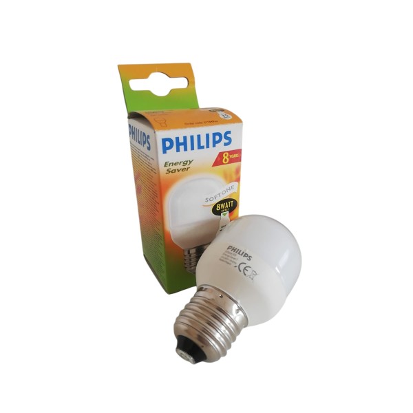 Philips Minisoft8 Softone Luster Energy saving spherical bulb