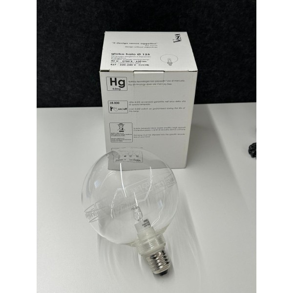 Transparent halogen globe 42w LAMHALO039/42