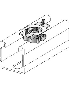 Hilti 369694 dado ad alette zincato mq3d-b m6 per il collegamento di supporti