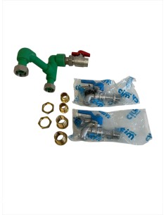 Gewiss GW68792 Kit de agua con 2 grifos de bola qmc 16