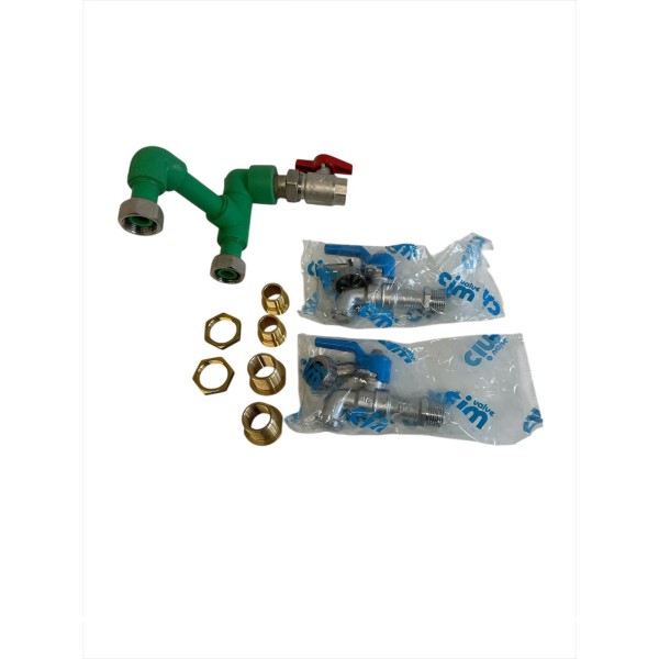 Gewiss GW68792 Water kit with 2 qmc 16 ball taps